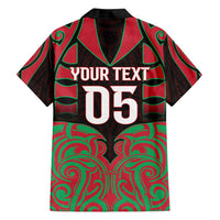 Custom Aotearoa Tuhoe Family Matching Off Shoulder Maxi Dress and Hawaiian Shirt Maori Pattern New Zealand - Polynesian Pride