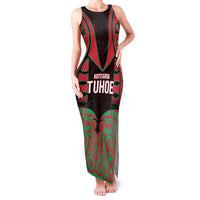 Custom Aotearoa Tuhoe Family Matching Tank Maxi Dress and Hawaiian Shirt Maori Pattern New Zealand - Polynesian Pride