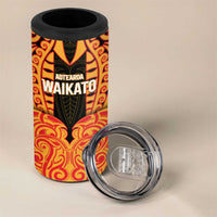 Custom Aotearoa Waikato 4 in 1 Can Cooler Tumbler Maori Pattern New Zealand - Polynesian Pride