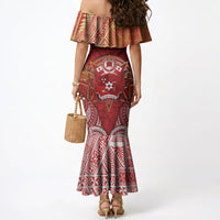 Tonga King's Birthday Mermaid Dress Gold Royal Crown Tribal Patterns DT05 - Polynesian Pride