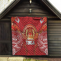 Tonga King's Birthday Quilt Gold Royal Crown Tribal Patterns