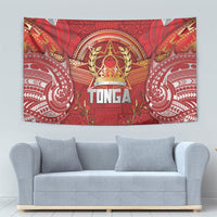 Tonga King's Birthday Tapestry Gold Royal Crown Tribal Patterns
