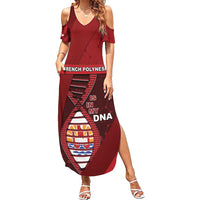 French Polynesia Is In My DNA Family Matching Summer Maxi Dress and Hawaiian Shirt - Polynesian Pride