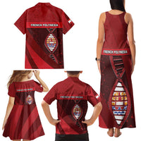 French Polynesia Is In My DNA Family Matching Tank Maxi Dress and Hawaiian Shirt - Polynesian Pride
