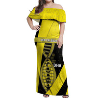 New Caledonia Is In My DNA Off Shoulder Maxi Dress - Polynesian Pride