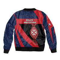 Wallis And Futuna Is In My DNA Sleeve Zip Bomber Jacket - Polynesian Pride