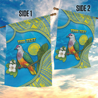 Personalised Palau Biib Bird Garden Flag Rur Flower And Rock Islands Patterns