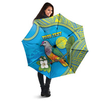 Personalised Palau Biib Bird Umbrella Rur Flower And Rock Islands Patterns