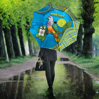 Personalised Palau Biib Bird Umbrella Rur Flower And Rock Islands Patterns