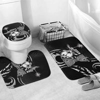 Guam Liberation Day Bathroom Set Black White Latte Stone Tribal Patterns