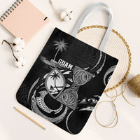 Guam Liberation Day Tote Bag Black White Latte Stone Tribal Patterns