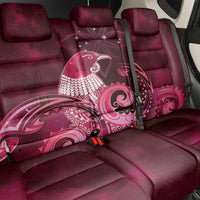 New Zealand Matariki Back Car Seat Cover Maori Tui Bird Magenta Galaxy