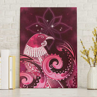 New Zealand Matariki Canvas Wall Art Maori Tui Bird Magenta Galaxy