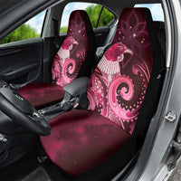 New Zealand Matariki Car Seat Cover Maori Tui Bird Magenta Galaxy