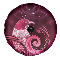 New Zealand Matariki Spare Tire Cover Maori Tui Bird Magenta Galaxy