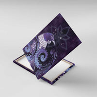 New Zealand Matariki Canvas Wall Art Maori Tui Bird Purple Galaxy