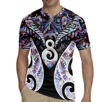 New Zealand Aotearoa Rugby Jersey Pikorua Single Twist Pink Paua Shell