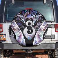 New Zealand Aotearoa Spare Tire Cover Pikorua Single Twist Pink Paua Shell