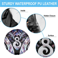 New Zealand Aotearoa Spare Tire Cover Pikorua Single Twist Pink Paua Shell