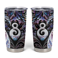 New Zealand Aotearoa Tumbler Cup Pikorua Single Twist Pink Paua Shell