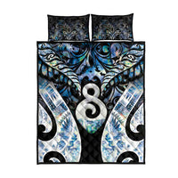 New Zealand Aotearoa Quilt Bed Set Pikorua Single Twist Green Paua Shell