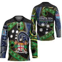 South Sea Islanders And Fiji Hockey Jersey Fijian Coat Of Arms And Southern Cross DT05 - Polynesian Pride