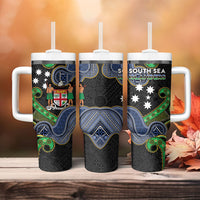 South Sea Islanders And Fiji Tumbler With Handle Fijian Coat Of Arms And Southern Cross DT05 - Polynesian Pride
