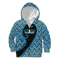 Custom Aotearoa Atua Ranginui Kid Hoodie Maori Sky Father Koru Patterns