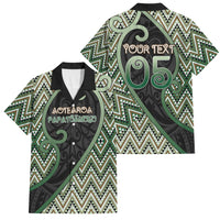 Custom Aotearoa Atua Papatuanuku Family Matching Off Shoulder Short Dress and Hawaiian Shirt Earth Mother Father Koru Patterns