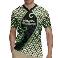 Custom Aotearoa Atua Papatuanuku Rugby Jersey Earth Mother Father Koru Patterns