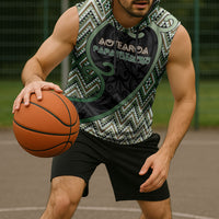 Custom Aotearoa Atua Papatuanuku Sleeveless Hoodie Earth Mother Father Koru Patterns