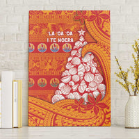 French Polynesia Christmas Canvas Wall Art Seashell Xmas Tree Tribal Waves - Polynesian Pride