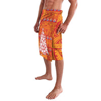 French Polynesia Christmas Lavalava Seashell Xmas Tree Tribal Waves - Polynesian Pride