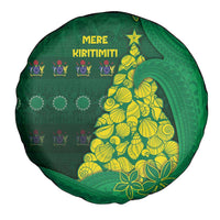 Cook Islands Christmas Spare Tire Cover Seashell Xmas Tree Tribal Waves - Polynesian Pride