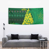 Cook Islands Christmas Tapestry Seashell Xmas Tree Tribal Waves - Polynesian Pride