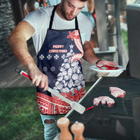 Wallis And Futuna Christmas Apron Seashell Xmas Tree Tribal Waves - Polynesian Pride