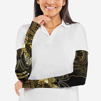 Niue Christmas Arm Sleeves Niuean Crab Xmas Tribal Waves - Polynesian Pride