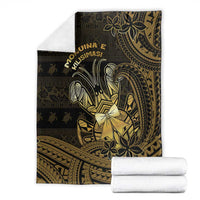 Niue Christmas Blanket Niuean Crab Xmas Tribal Waves - Polynesian Pride