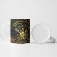 Niue Christmas Ceramic Mug Niuean Crab Xmas Tribal Waves - Polynesian Pride