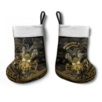 Niue Christmas Stocking Niuean Crab Xmas Tribal Waves - Polynesian Pride