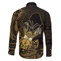 Niue Christmas Family Matching Off Shoulder Short Dress and Hawaiian Shirt Niuean Crab Xmas Tribal Waves - Polynesian Pride