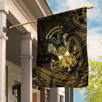 Niue Christmas Garden Flag Niuean Crab Xmas Tribal Waves - Polynesian Pride