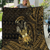 Niue Christmas Quilt Niuean Crab Xmas Tribal Waves - Polynesian Pride