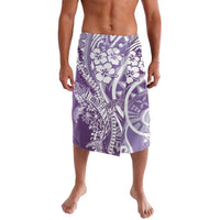 Hawaii Puakenikeni And Maile Lei Lavalava Violet Polynesian Shark Tattoo DT05