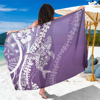 Hawaii Puakenikeni And Maile Lei Sarong Violet Polynesian Shark Tattoo DT05