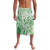 Hawaii Puakenikeni And Maile Lei Lavalava Green Polynesian Shark Tattoo DT05