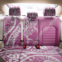 Hawaii Puakenikeni And Maile Lei Back Car Seat Cover Pink Polynesian Shark Tattoo DT05