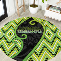 Aotearoa Atua Tanemahuta Round Carpet God Of Forests Koru Patterns Koru Patterns