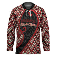 Custom Aotearoa Atua Tumatauenga Hockey Jersey God Of War Koru Patterns