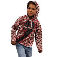 Custom Aotearoa Atua Tumatauenga Kid Hoodie God Of War Koru Patterns